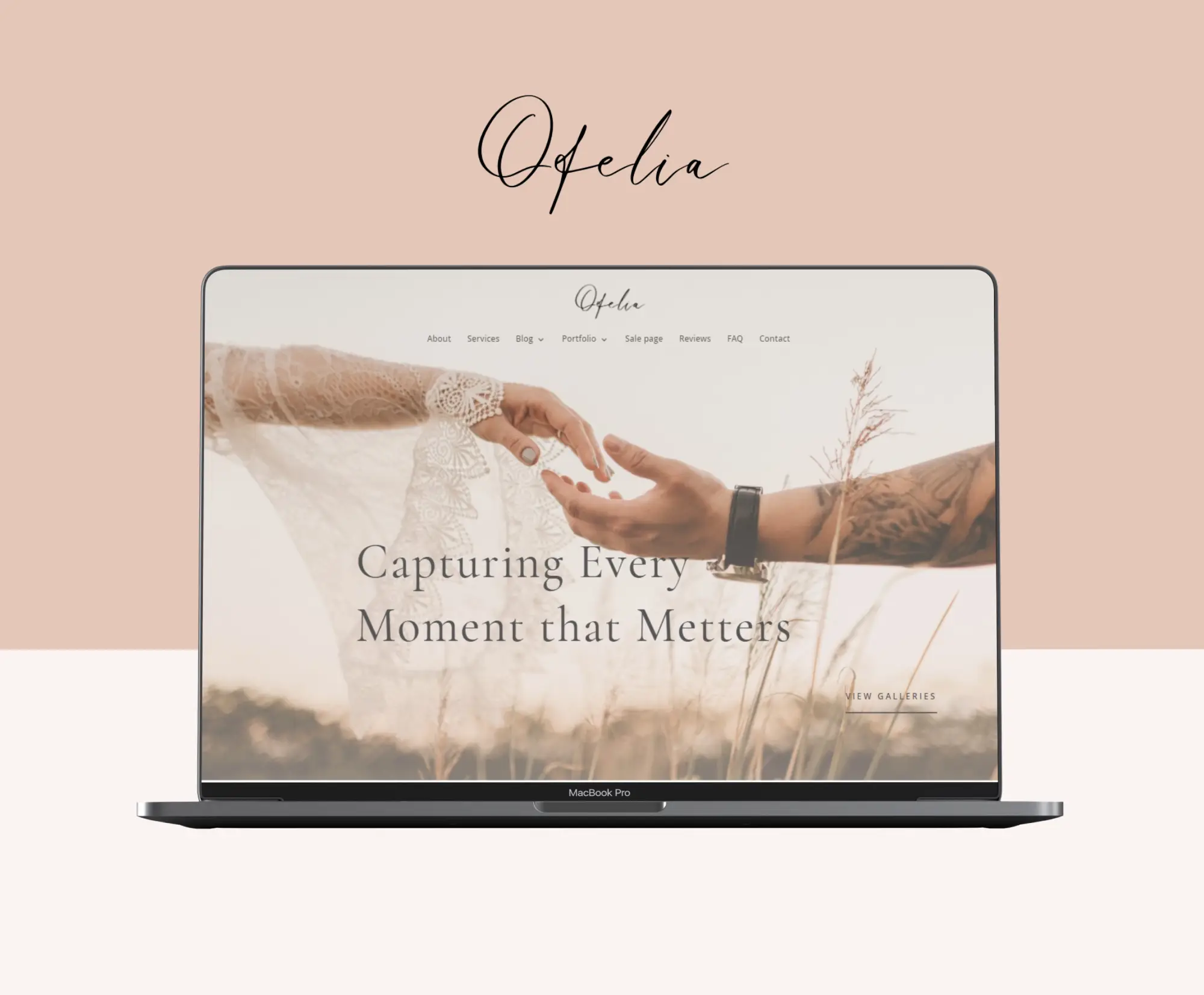 Simple website design template for small business