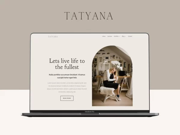 Wordpress template Tatayana