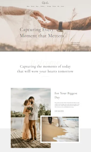 Ofelia WordPress website Template